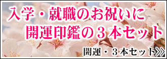 入学・就職のお祝いに開運印鑑